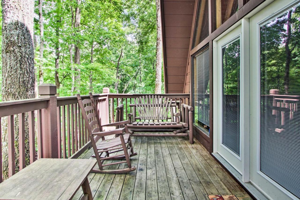 A-Frame Cabin With Hot Tub Less Than 1 Mi To Ober Gatlinburg Vila Exterior foto
