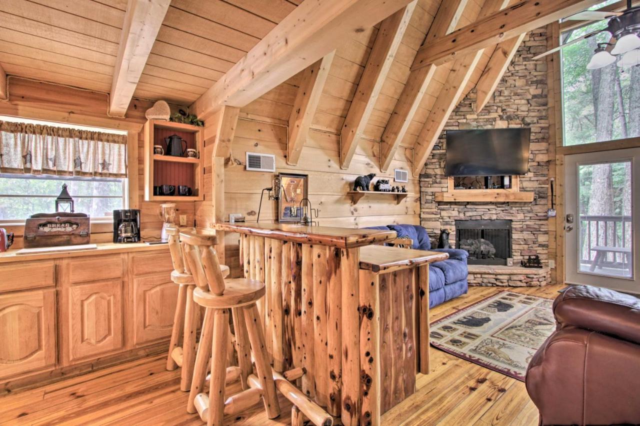 A-Frame Cabin With Hot Tub Less Than 1 Mi To Ober Gatlinburg Vila Exterior foto